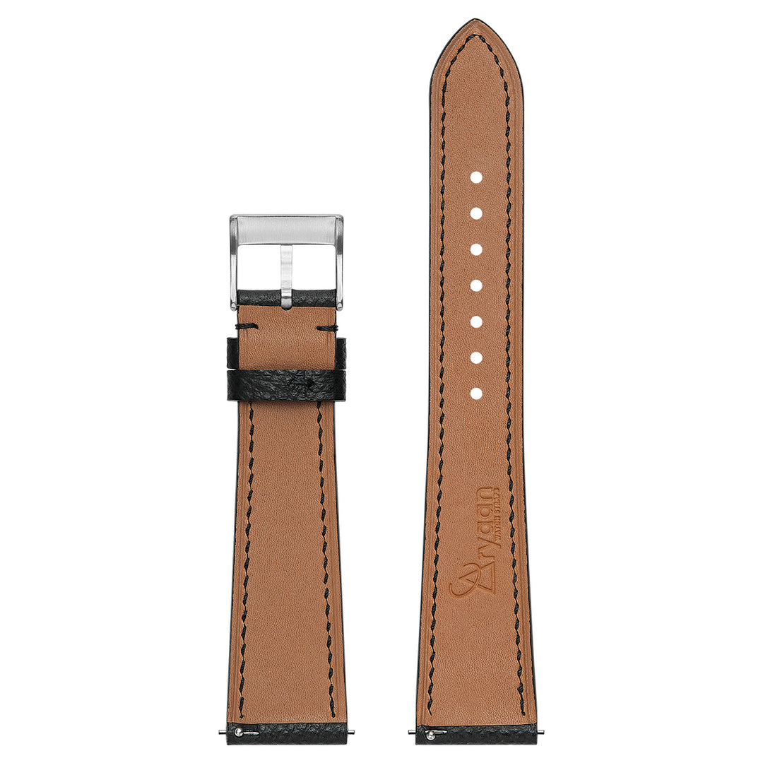 French Epsom Watch Strap - Black