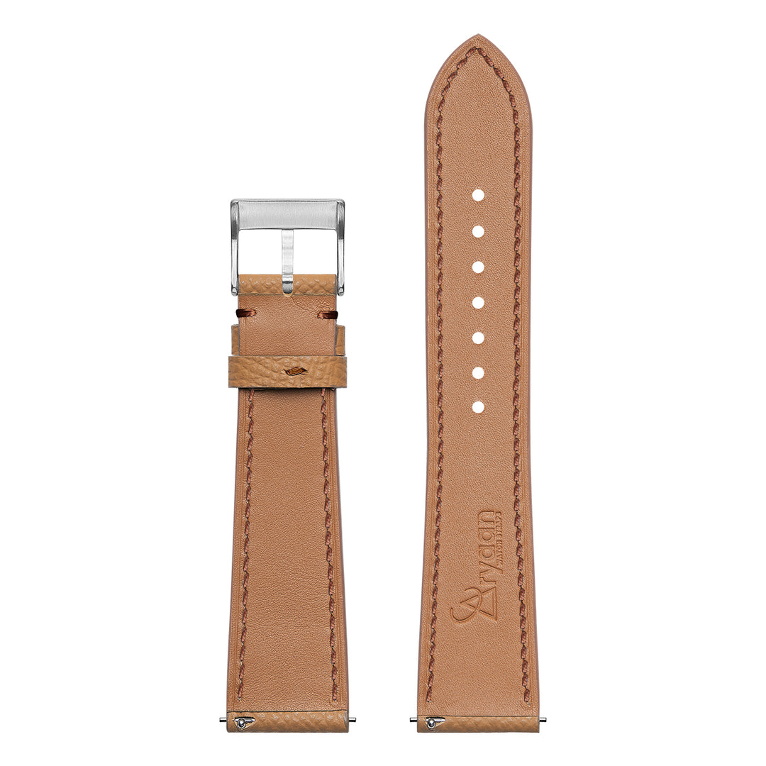 French Epsom Watch Strap - Light Brown