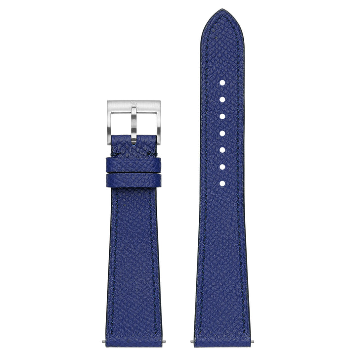 French Epsom Watch Strap - Deep Blue