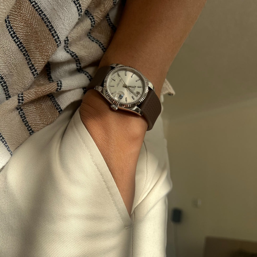 CTS Rubber Watch Strap - Brown