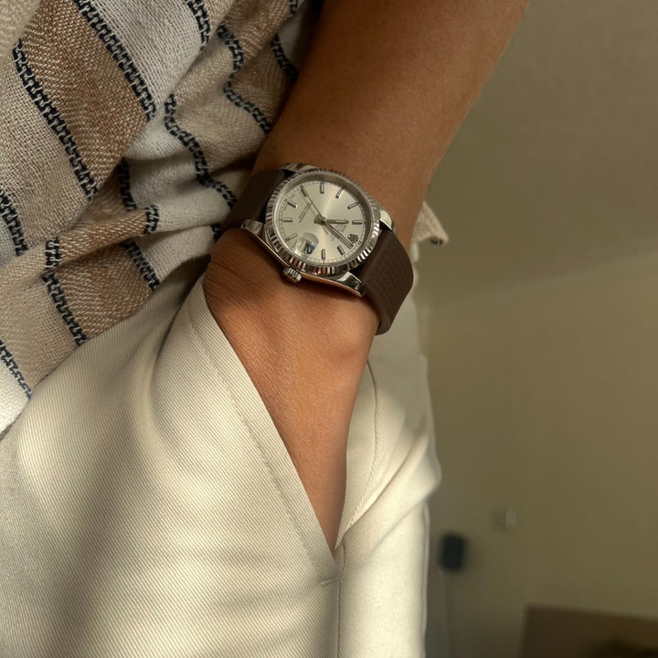 CTS Rubber Watch Strap - Brown