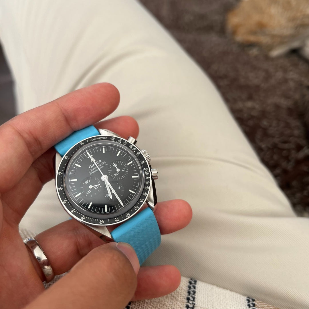 CTS Rubber Watch Strap - Miami Blue