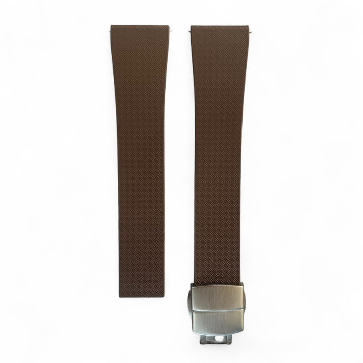 CTS Rubber Watch Strap - Brown