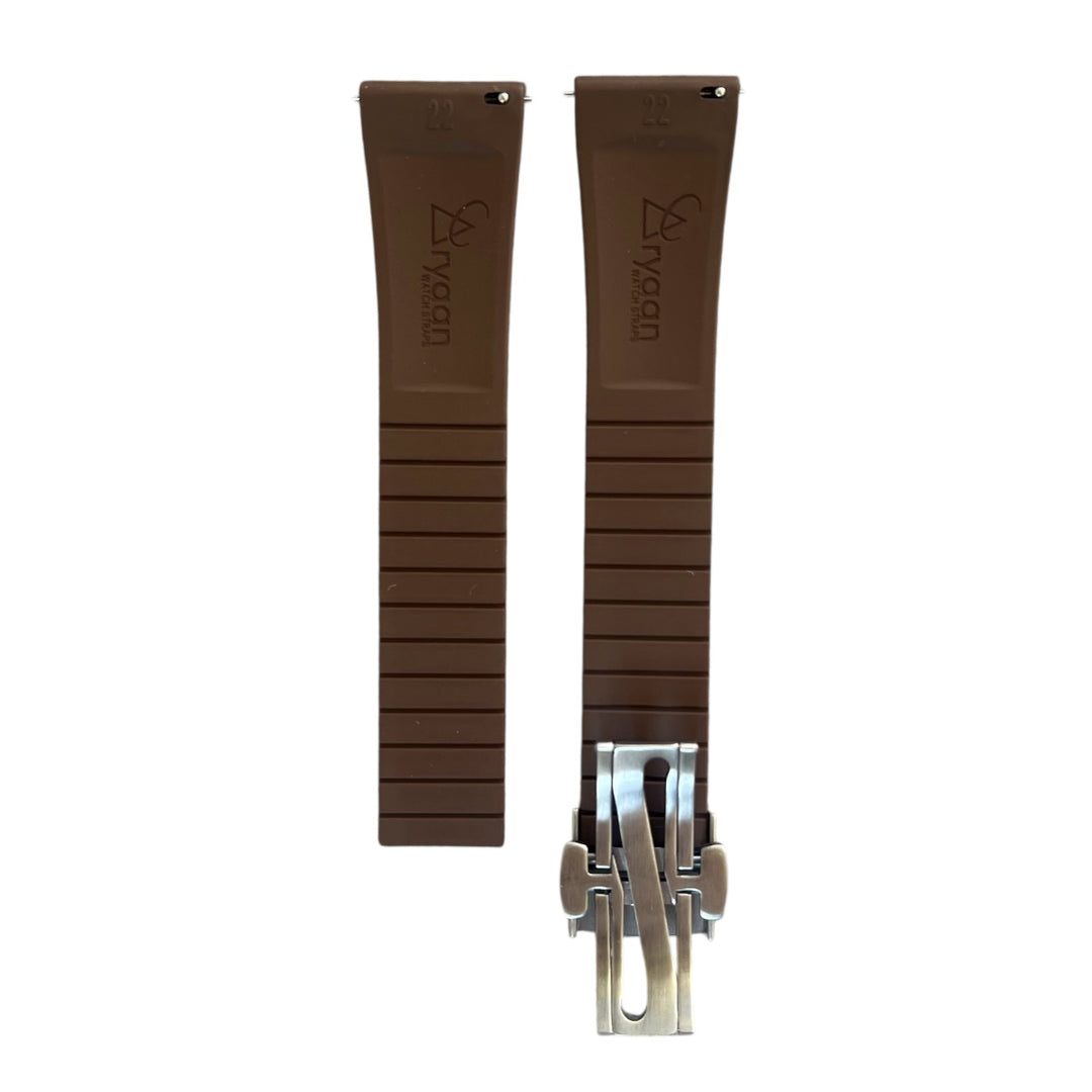 CTS Rubber Watch Strap - Brown