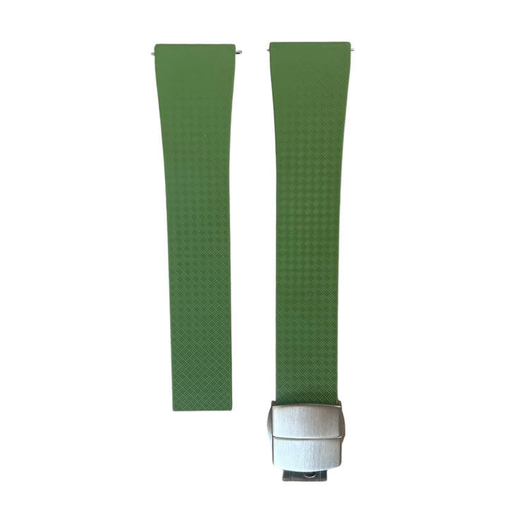 CTS Rubber Watch Strap - Moss Green